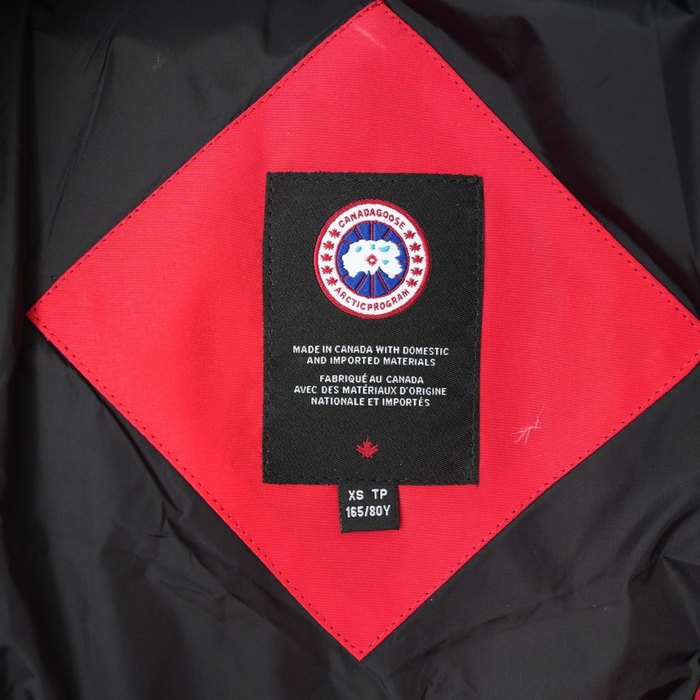 Yupoo Canada Goose puffer red fur hood Canada Goose down jacket puffer red fur hood Red 009