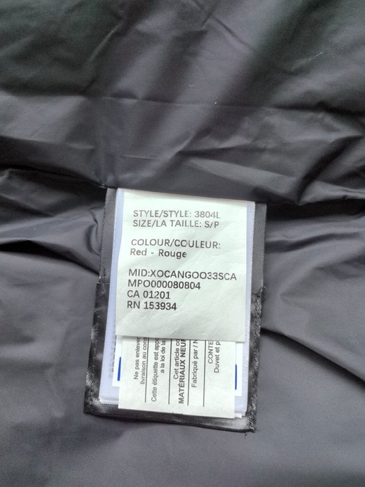 Yupoo Canada Goose puffer red fur hood Canada Goose down jacket puffer red fur hood Red 011