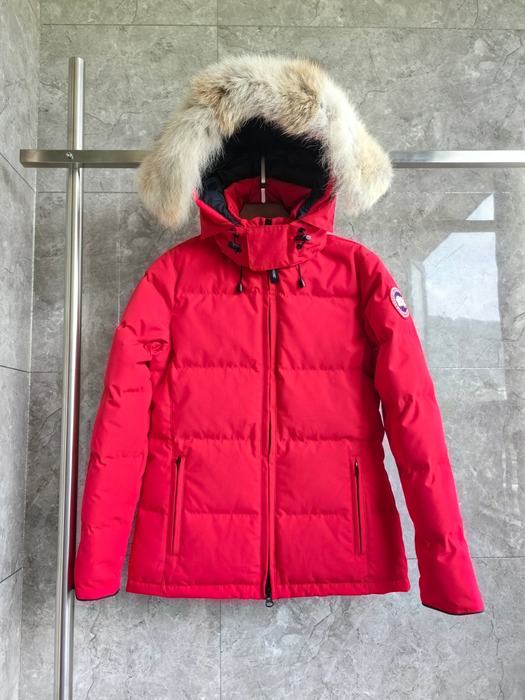 Yupoo Canada Goose puffer red fur hood Canada Goose down jacket puffer red fur hood Red 011