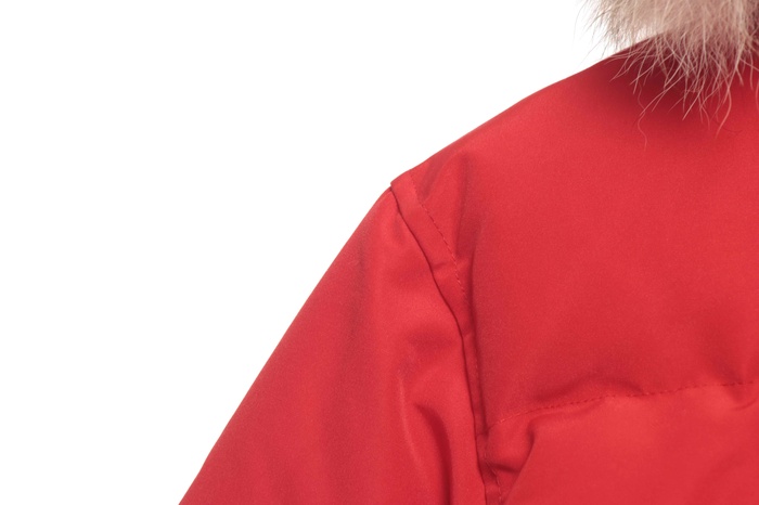 Yupoo Canada Goose puffer red fur hood Canada Goose down jacket puffer red fur hood Red 012