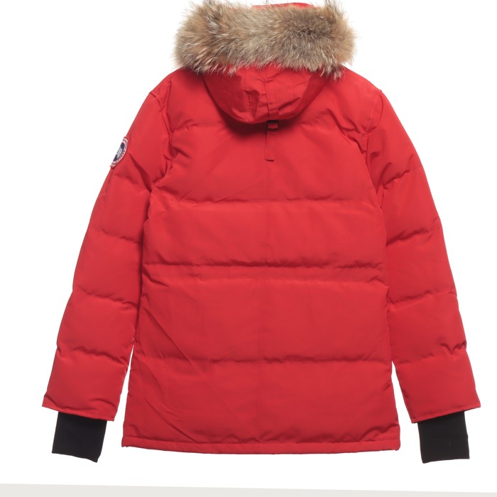 Yupoo Canada Goose puffer red fur hood Canada Goose down jacket puffer red fur hood Red 012