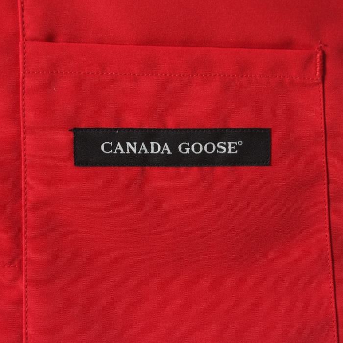 Yupoo Canada Goose puffer red logo patch Canada Goose down jacket puffer vest red patch Red