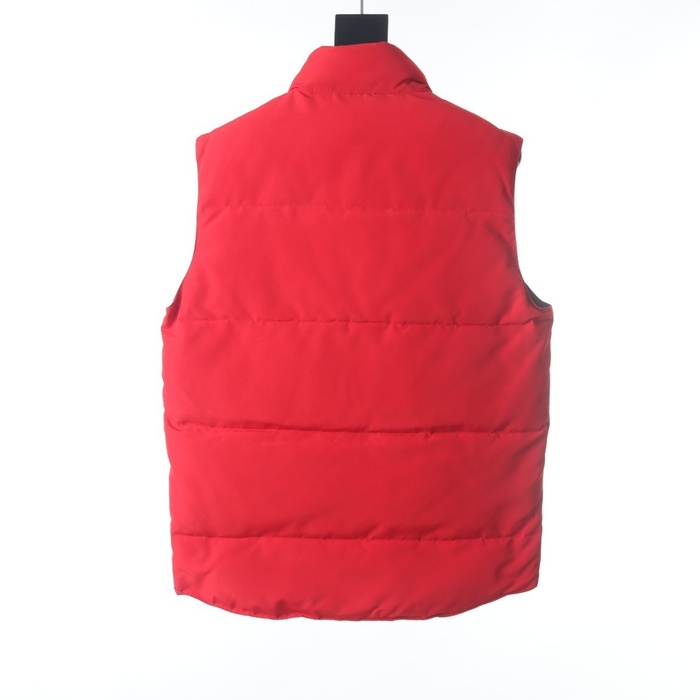 Yupoo Canada Goose puffer red logo patch Canada Goose down jacket puffer vest red patch Red