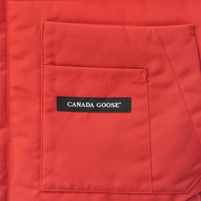 Yupoo Canada Goose puffer red patch vest Canada Goose down jacket puffer red patch vest Red 001
