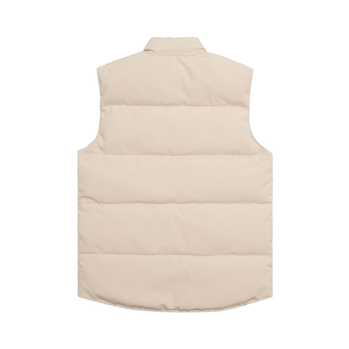 Yupoo Canada Goose puffer vest beige patch Canada Goose down jacket puffer beige patch vest Beige