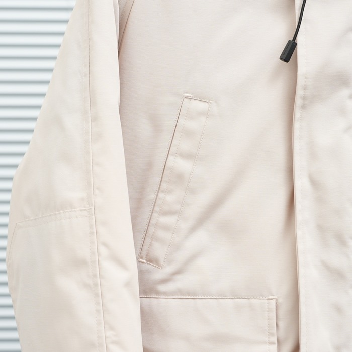 Yupoo Canada Goose puffer white fur hood Canada Goose down jacket puffer white fur hood Beige 002