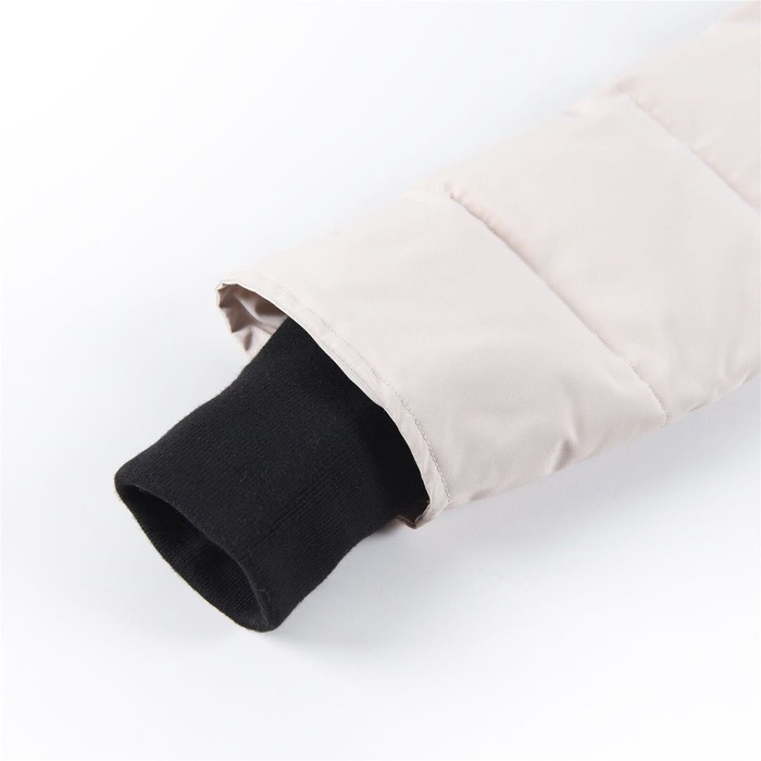 Yupoo Canada Goose puffer white fur hood Canada Goose down jacket puffer white fur hood Beige 015