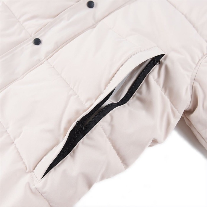 Yupoo Canada Goose puffer white fur hood Canada Goose down jacket puffer white fur hood Beige 015