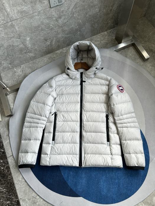 Yupoo Canada Goose puffer white hooded jacket Canada Goose down jacket puffer white hooded jacket Grey 005