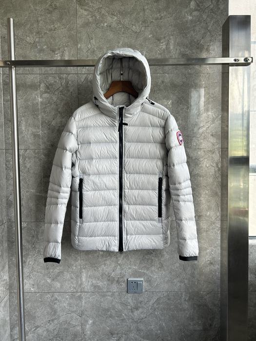 Yupoo Canada Goose puffer white hooded jacket Canada Goose down jacket puffer white hooded jacket Grey 005