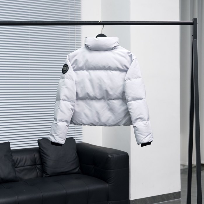 Yupoo Canada Goose puffer white quilted jacket Canada Goose down jacket puffer white patch jacket White 003