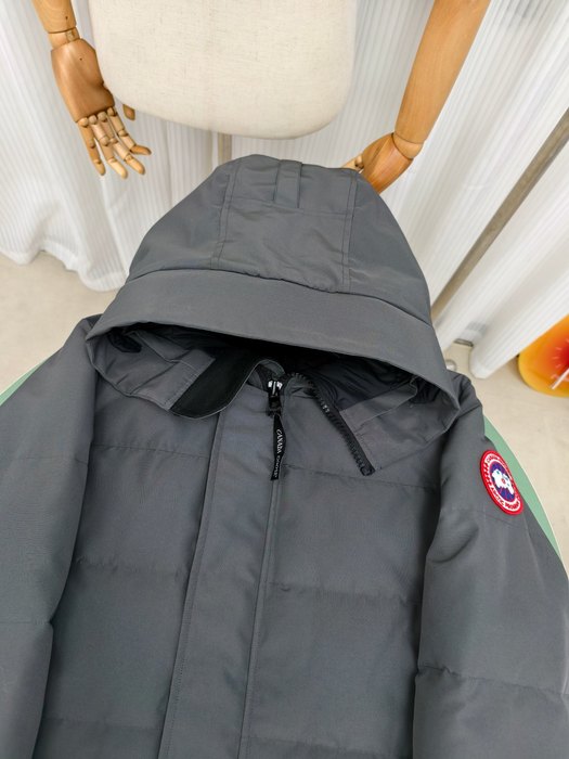 Yupoo Canada Goose unknown hat Canada Goose down jacket puffer black hooded jacket Grey 012