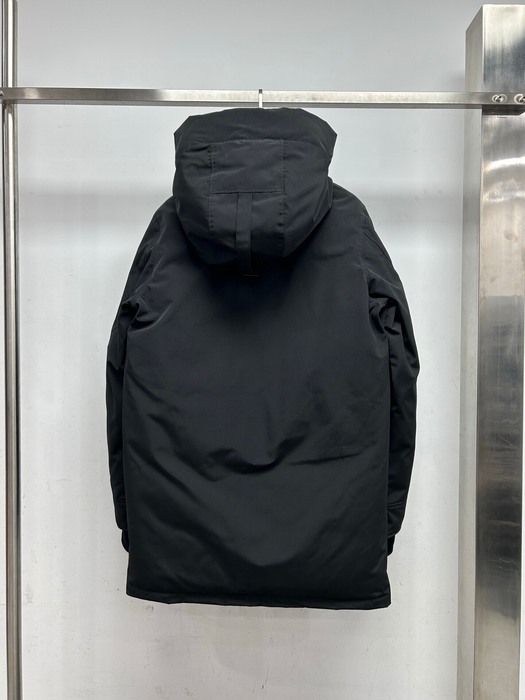 Yupoo Canada Goose winter black fur hood Canada Goose down jacket hooded black fur trim parka Black 018