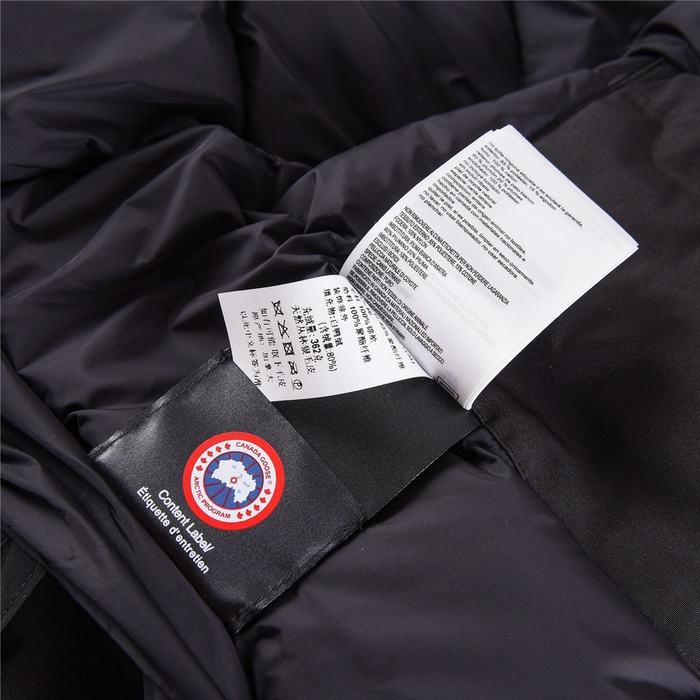 Yupoo Canada Goose winter black fur hood Canada Goose down jacket parka black fur hood Black 054