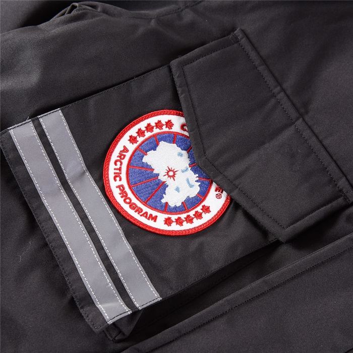 Yupoo Canada Goose winter black fur hood Canada Goose down jacket parka black fur hood Black 054