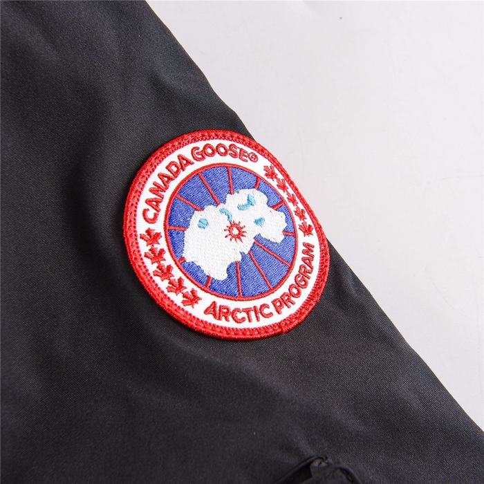 Yupoo Canada Goose winter black fur hood Canada Goose down jacket parka black fur hood Black 054