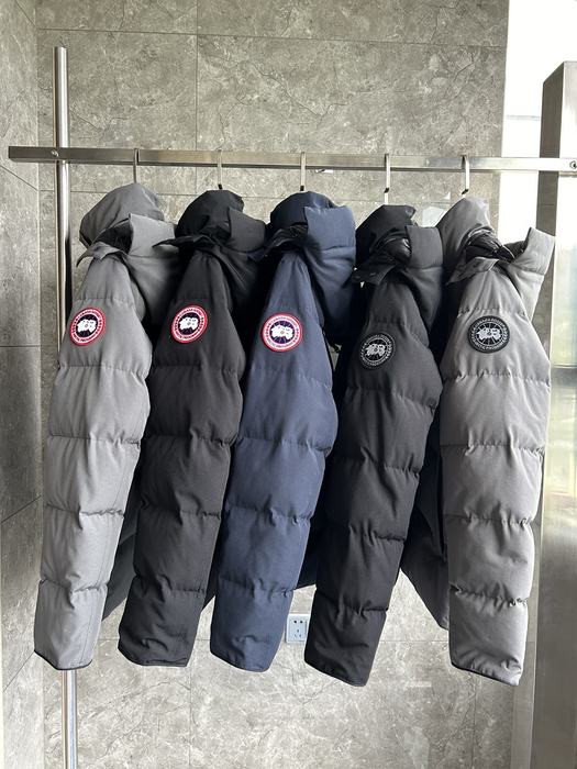 Yupoo Canada Goose winter black hooded cap Canada Goose down jacket beanie black pompom Grey 006