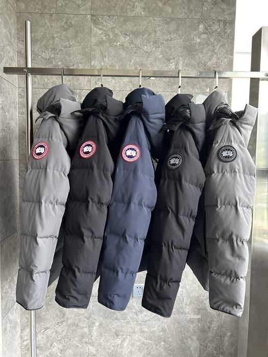 Yupoo Canada Goose winter black hooded cap Canada Goose down jacket beanie black pompom Grey 006