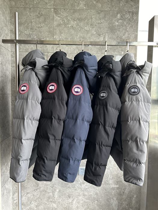 Yupoo Canada Goose winter black hooded cap Canada Goose down jacket beanie black pompom Grey 006