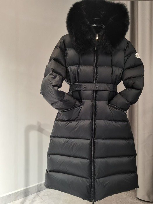 Clothing BOED long down coat with fur collar Black