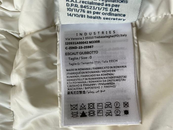 Clothing Escaut puffer jacket with fleece sleeves Beige