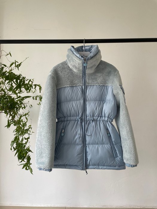 Clothing Escaut puffer jacket with fleece sleeves Grey