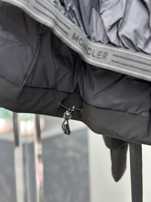 Clothing LAPLANCE fur hooded down jacket Black