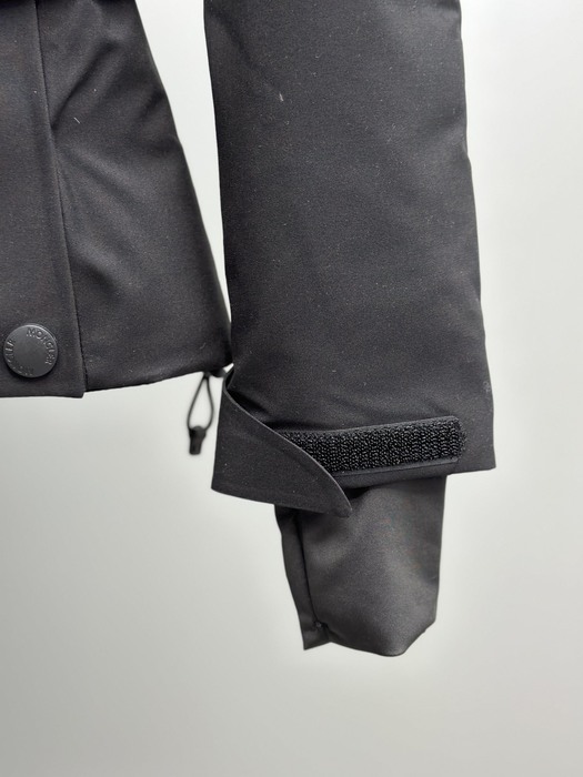 Clothing LAPLANCE fur hooded down jacket Black