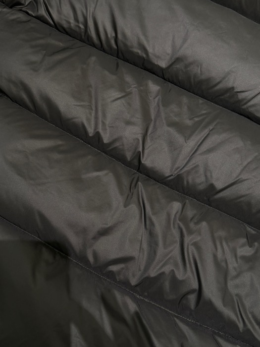 Clothing Moncler 2025 A line oversized fur collar down jacket Black