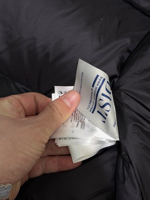 Clothing Moncler 2025 A line oversized fur collar down jacket Black