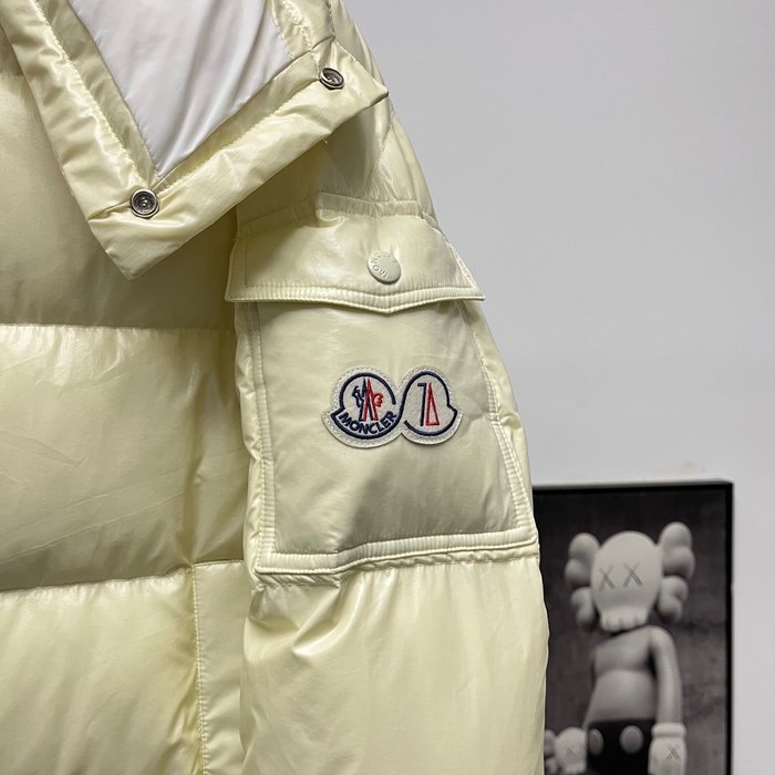 Clothing Moncler 70th Anniversary Hooded Down Jacket Beige