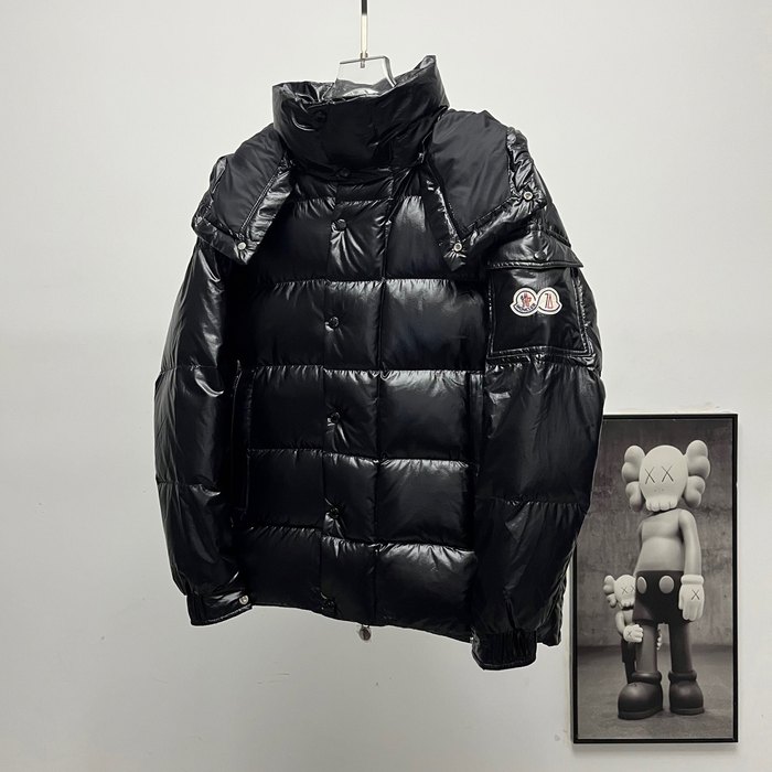Clothing Moncler 70th Anniversary Hooded Down Jacket Black