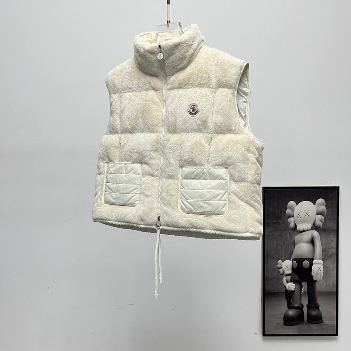 Clothing Moncler Arques down wool vest White