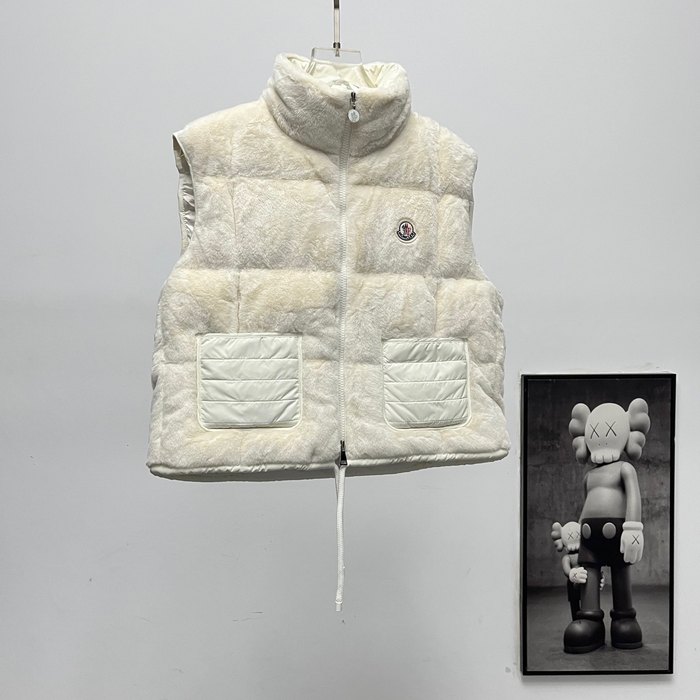 Clothing Moncler Arques down wool vest White