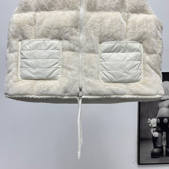 Clothing Moncler Arques down wool vest White