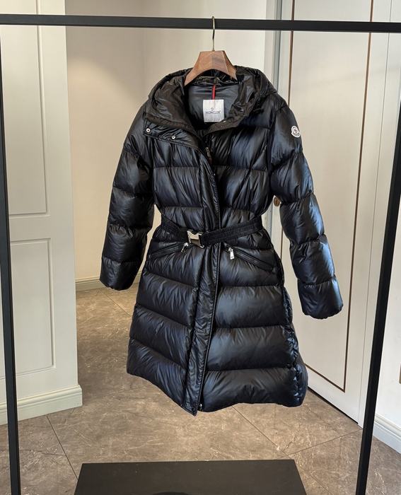Clothing Moncler Bellevue long down coat Black