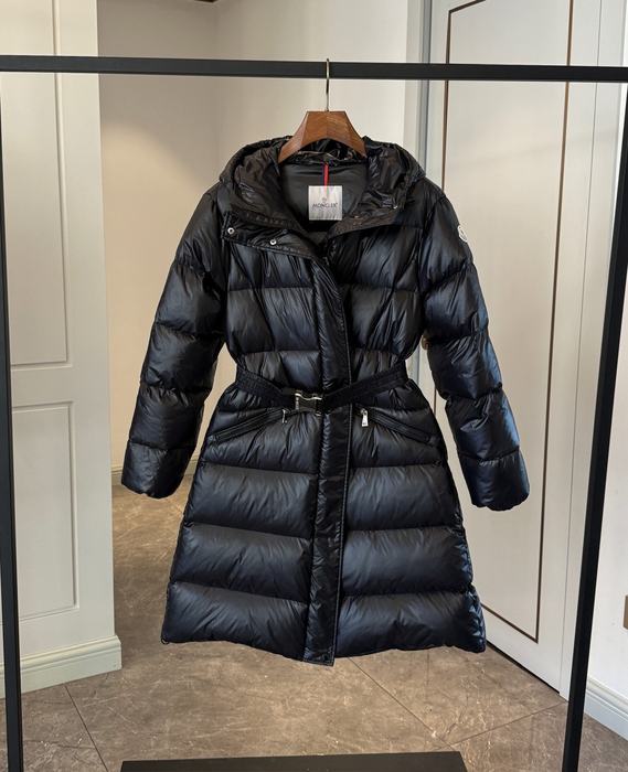 Clothing Moncler Bellevue long down coat Black