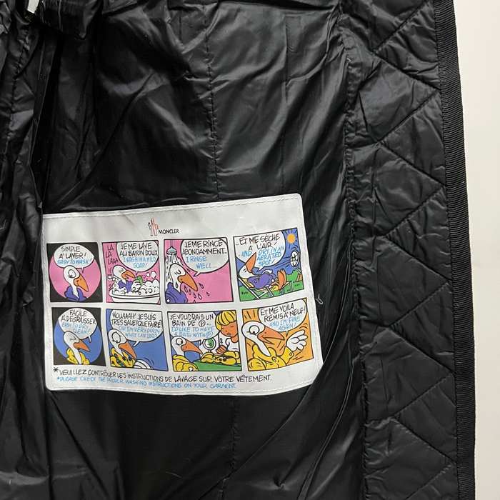 Clothing Moncler Boed padded coat with fur collar Black