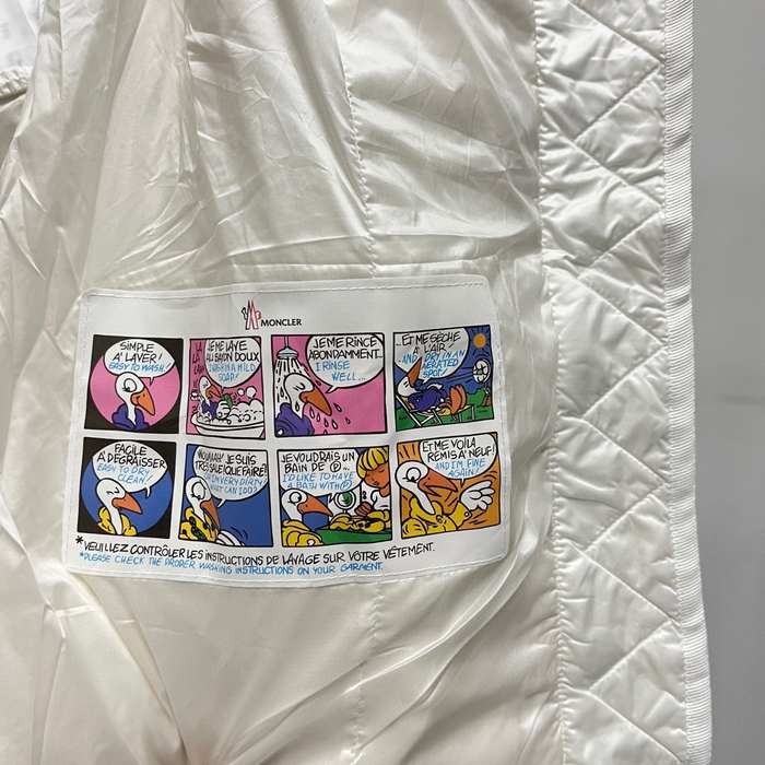 Clothing Moncler Boed puffer jacket with fur collar White