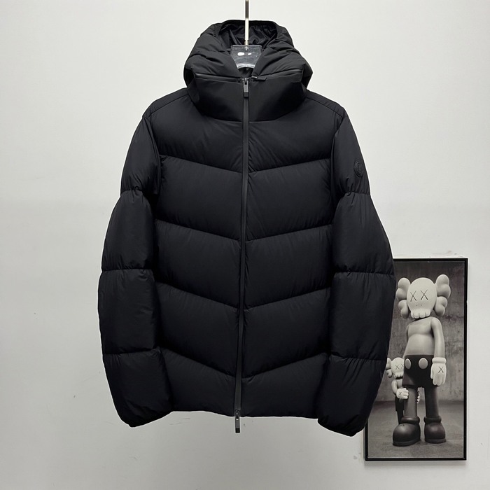 Clothing Moncler Forez detachable hood down jacket Black