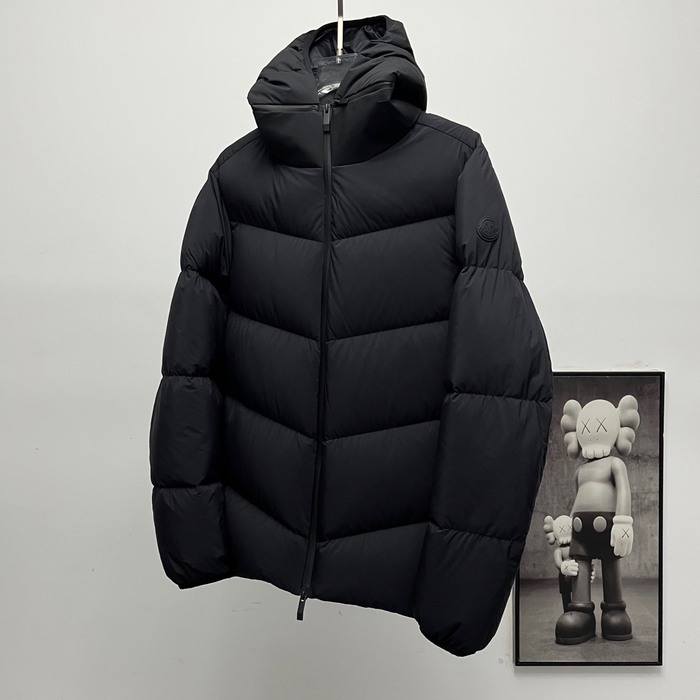 Clothing Moncler Forez detachable hood down jacket Black