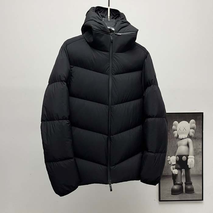 Clothing Moncler Forez detachable hood down jacket Black