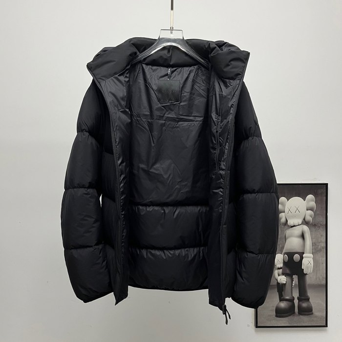 Clothing Moncler Forez detachable hood down jacket Black