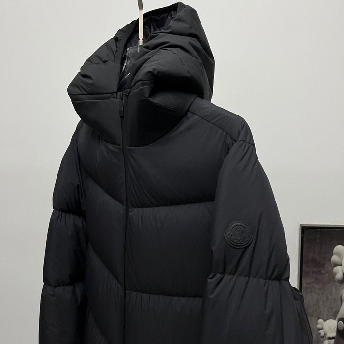 Clothing Moncler Forez detachable hood down jacket Black
