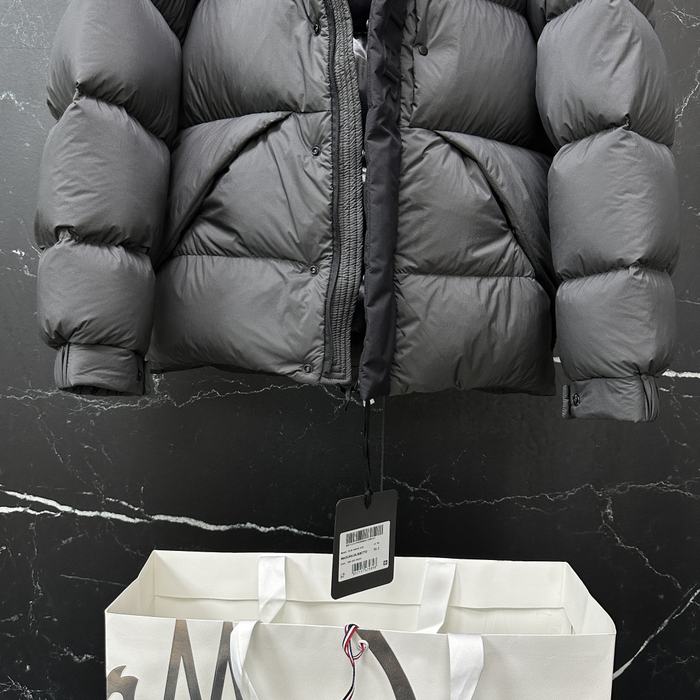 Clothing Moncler Madeira short down jacket Grey