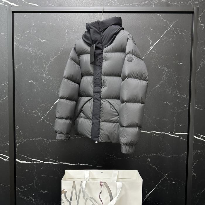 Clothing Moncler Madeira short down jacket Grey