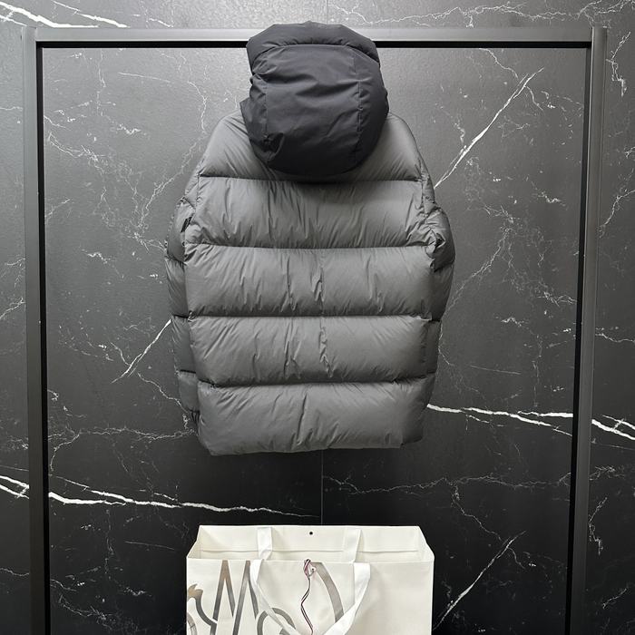 Clothing Moncler Madeira short down jacket Grey