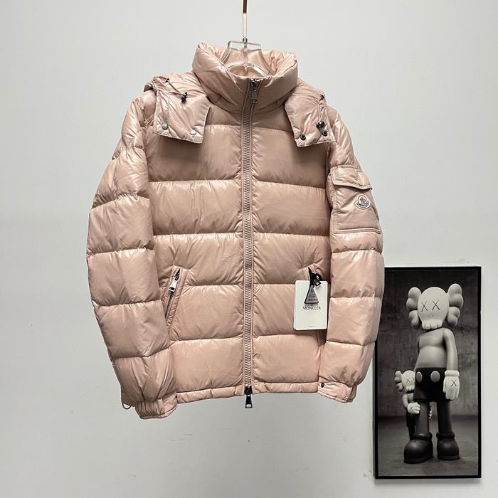 Clothing Moncler Maya hooded down jacket Beige