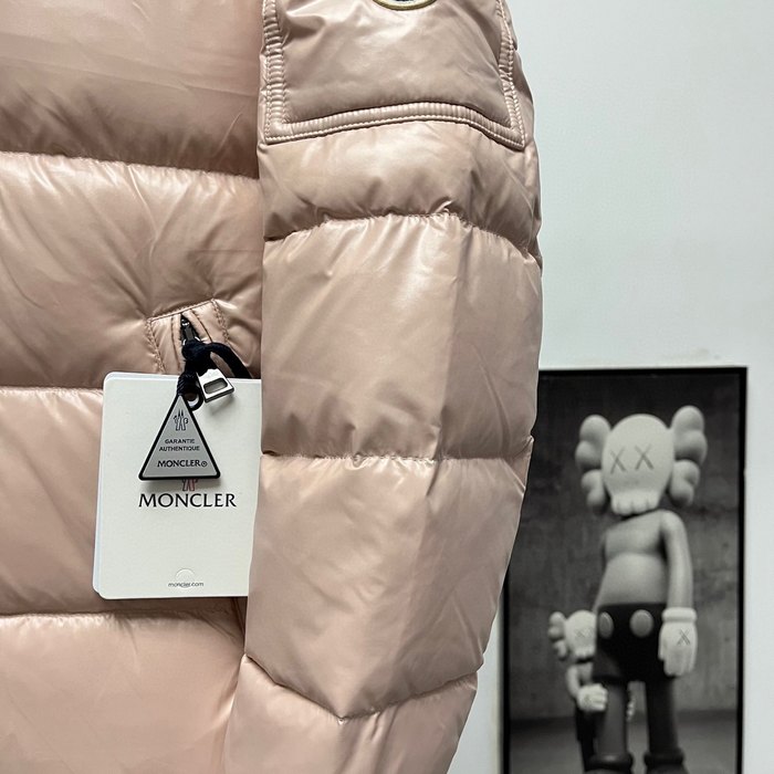 Clothing Moncler Maya hooded down jacket Beige