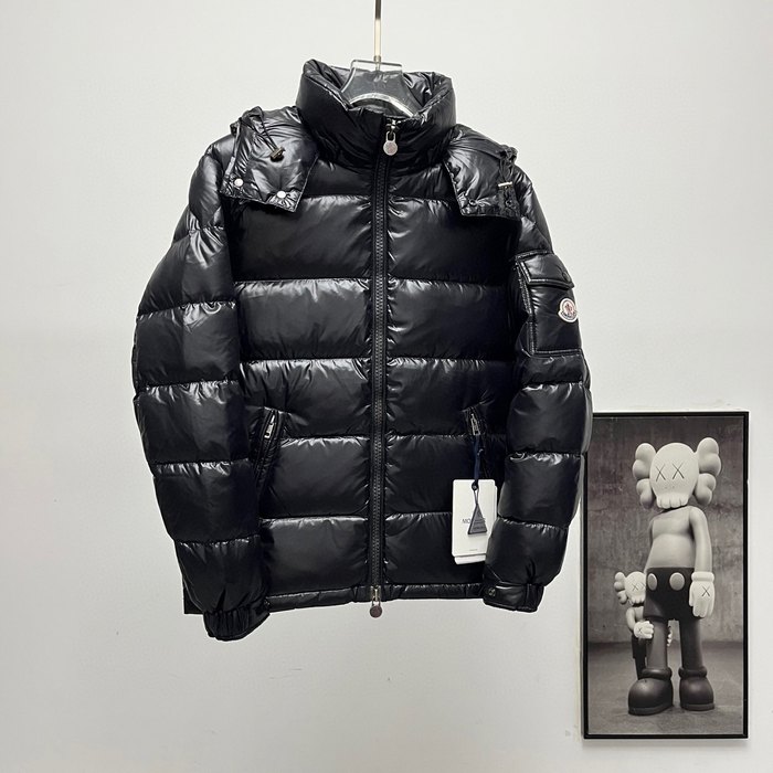 Clothing Moncler Maya hooded down jacket Black